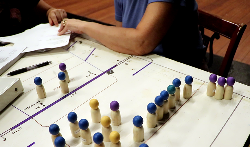 diagram placement of set pieces